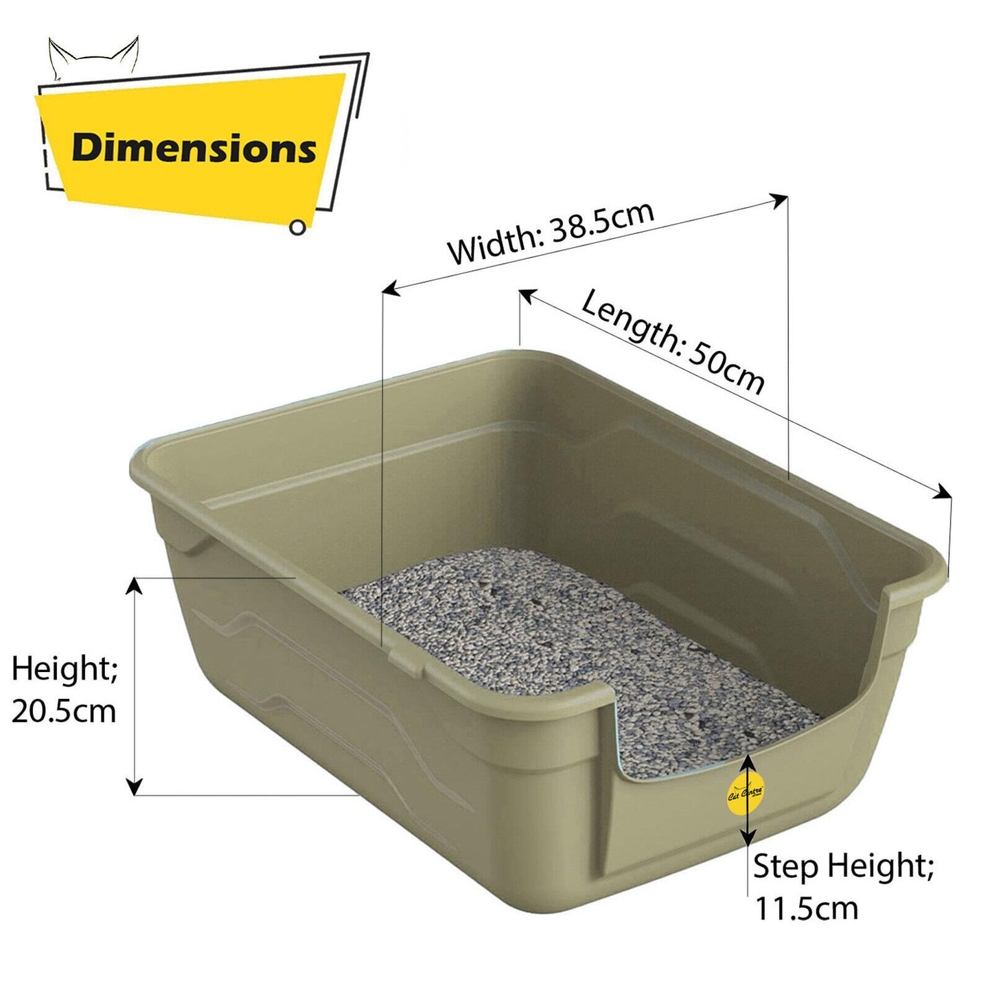 Large Cat Kitten Litter Tray Box High Sided UK Deep Toilet Loo Luxury Catcentre®